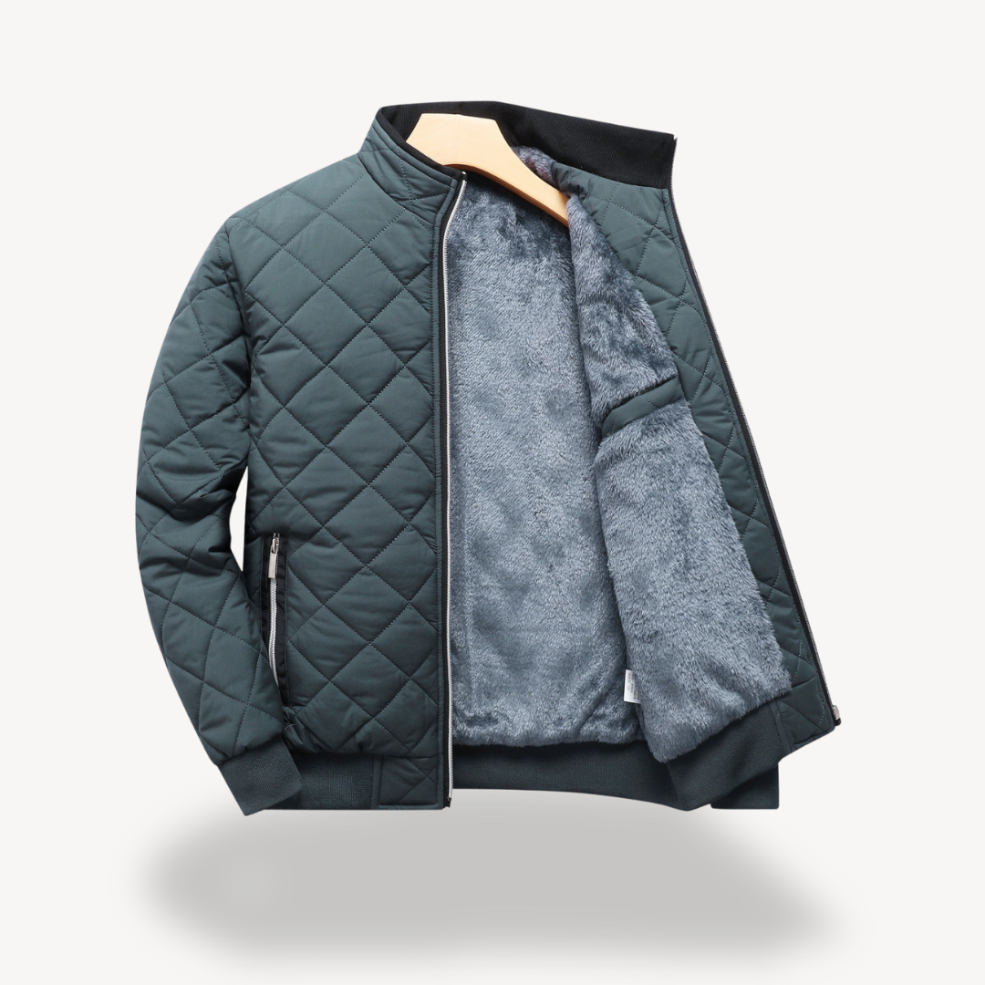 Men's Quilted Sherpa Lined Jacket | Loravelle