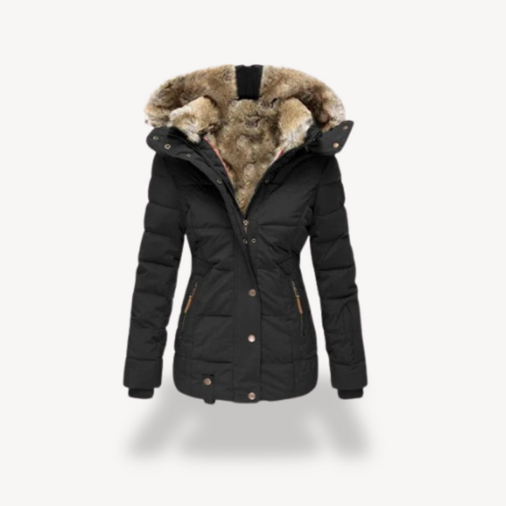 Padded Faux Fur Hooded Jacket Women | Loravelle