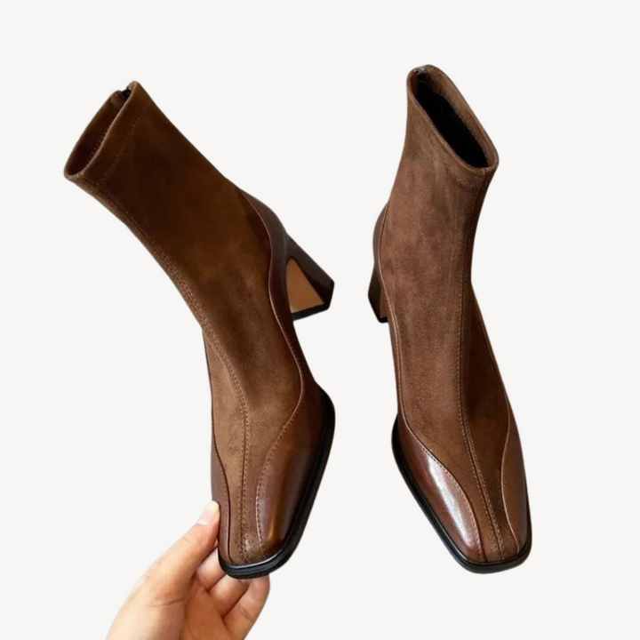 Orthopedic Leather Ankle Boots | Loravelle