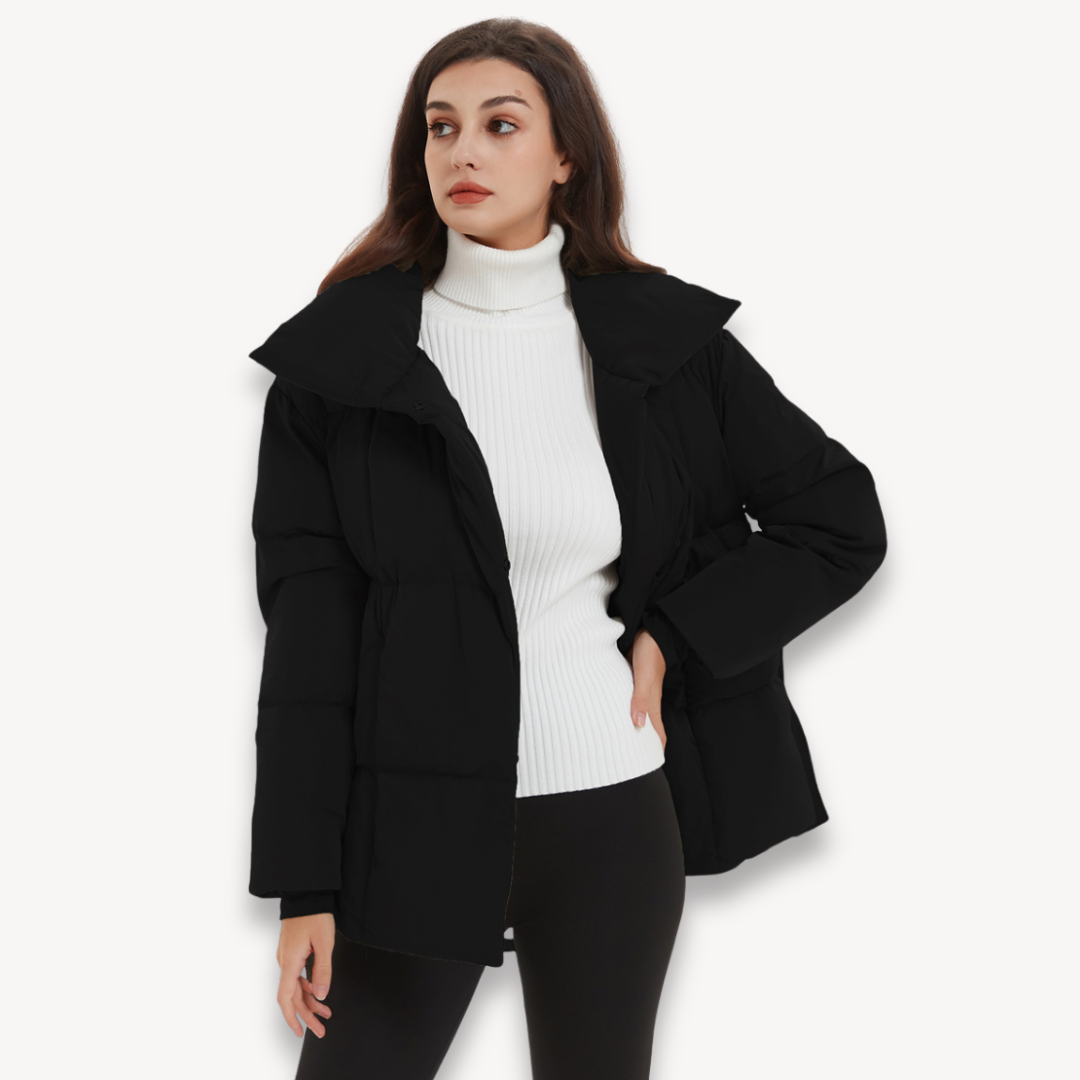 Loravelle | Belted Quilted Puffer Jacket for Women