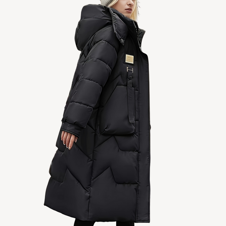 Women’s Long Hooded Puffer Coat | Loravelle