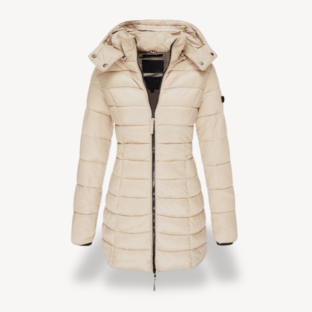 Women's Puffer Jacket with Hood | Loravelle