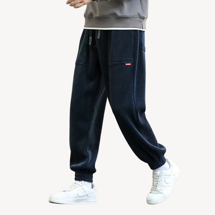 Men's Corduroy Jogger Trousers | Loravelle