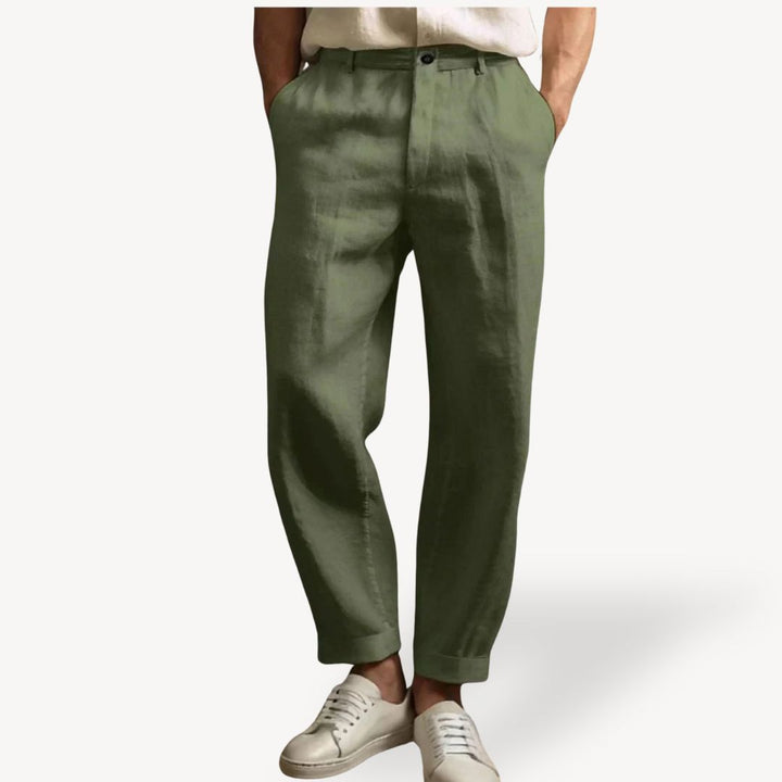 Men's Lightweight Linen Casual Summer Pants | Loravelle