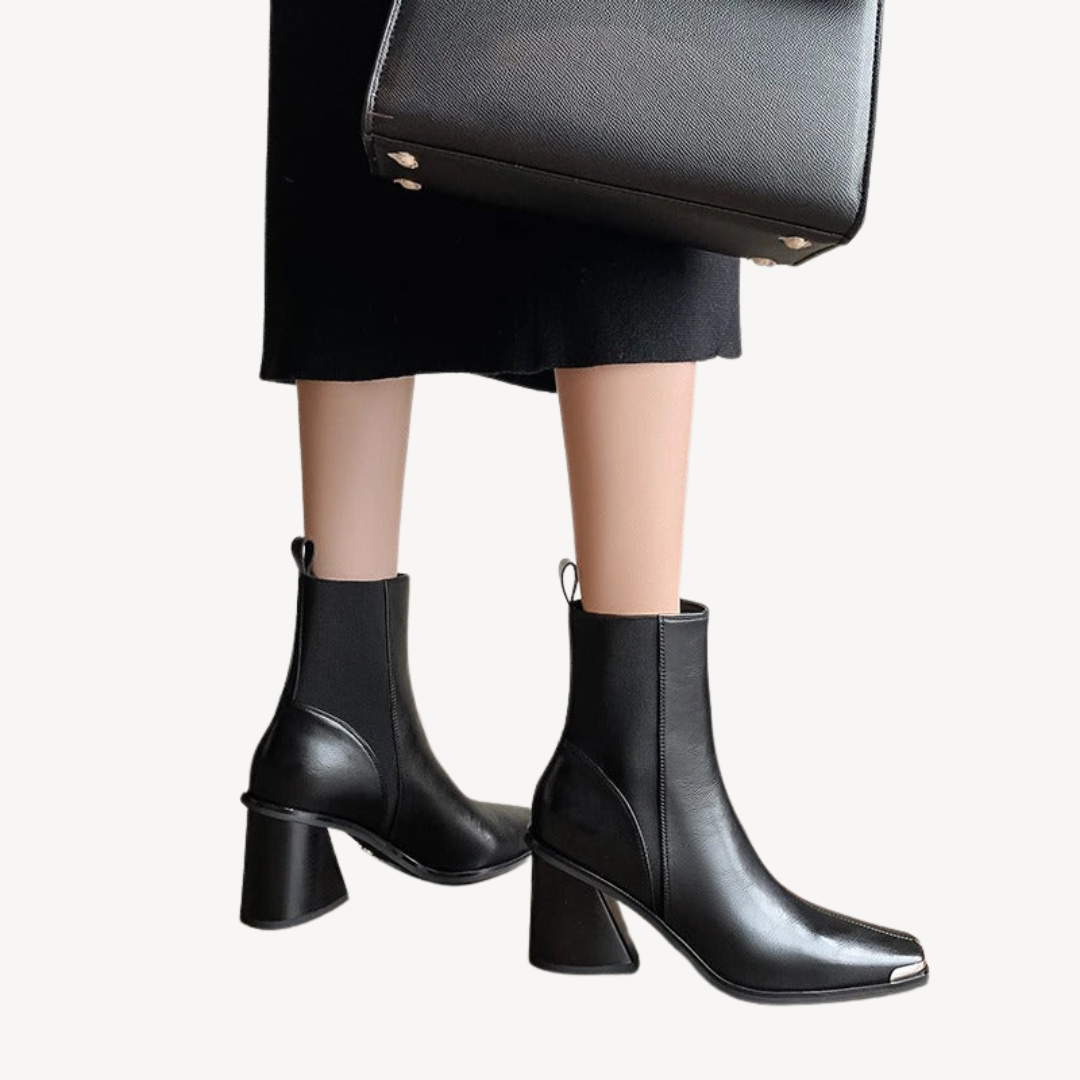 Orthopedic High Heel Ankle Boots | Loravelle