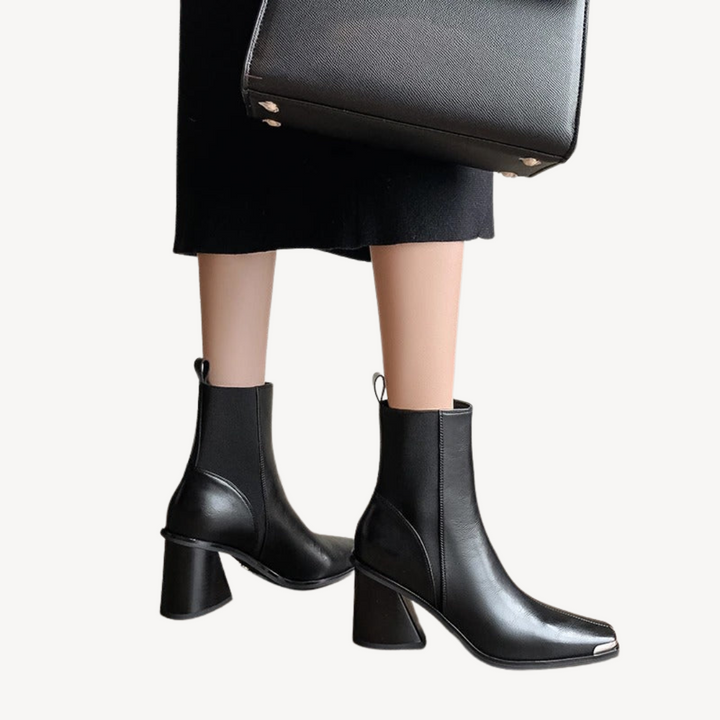 Orthopedic High Heel Ankle Boots | Loravelle