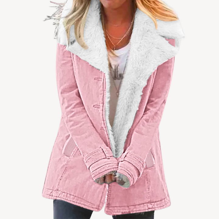 Women's Sherpa Lined Denim Jacket | Loravelle