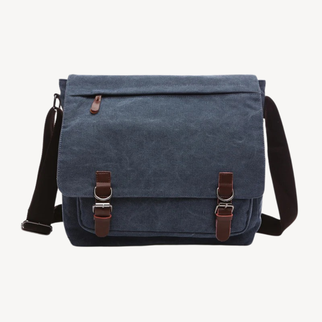 Canvas Messenger Bag for Men | Loravelle