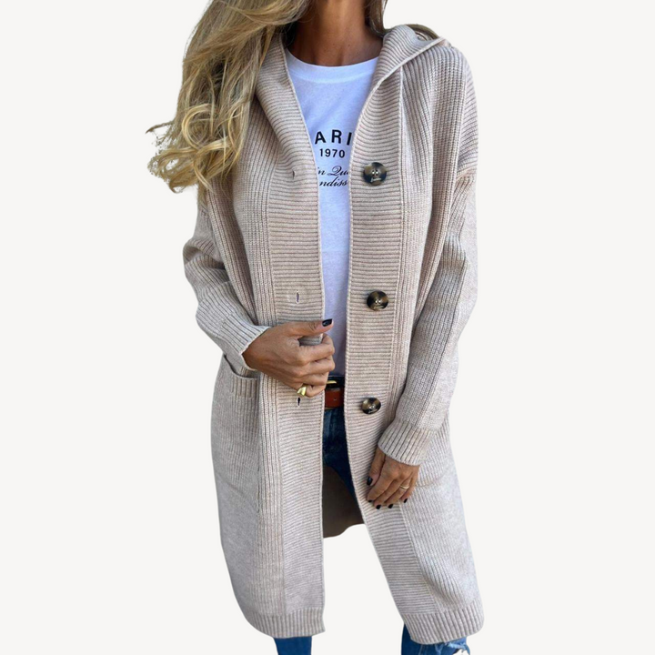 Knit Cardigan Button-Front Casual Outerwear for Women | Loravelle