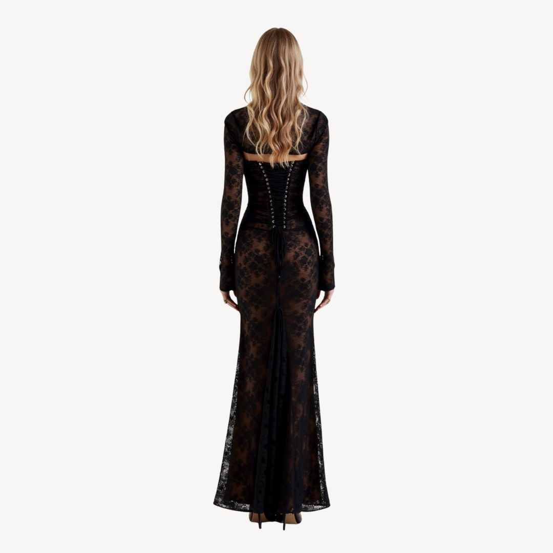 Women's Lace Dress Long Sleeve | Loravelle