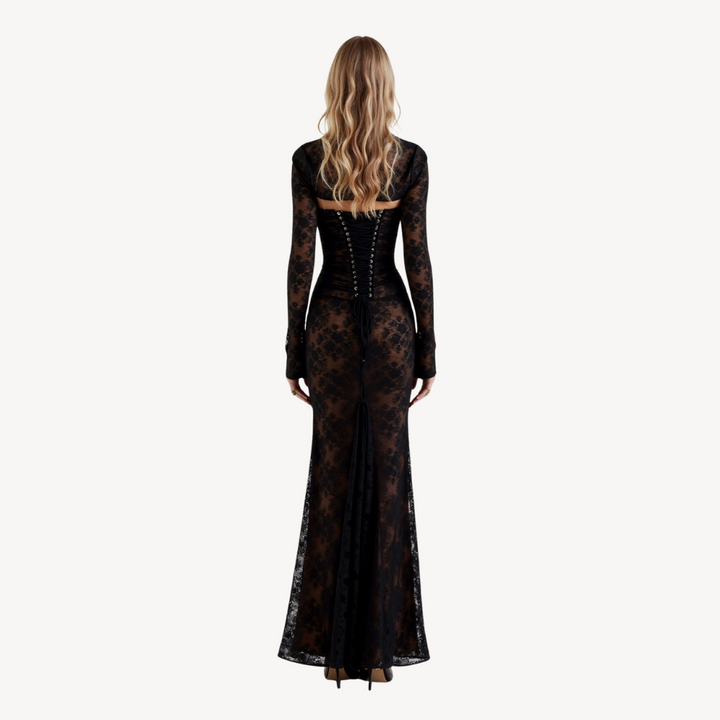 Women's Lace Dress Long Sleeve | Loravelle