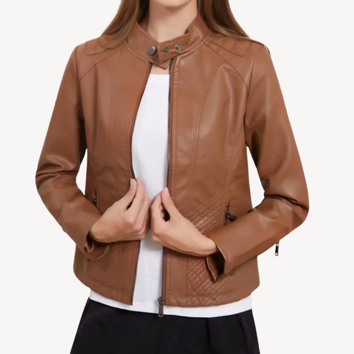 Faux Leather Jacket for Women | Loravelle