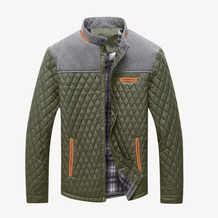 Quilted Colorblock Jacket Men | Loravelle