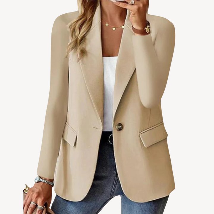 Single Button Blazer Jacket Women | Loravelle