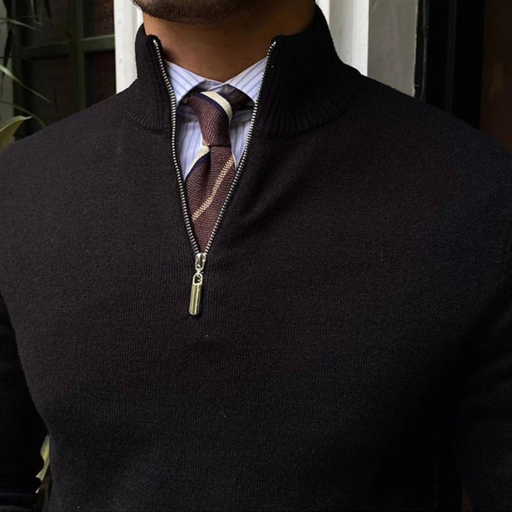 Knit Quarter-Zip Sweater Men | Loravelle