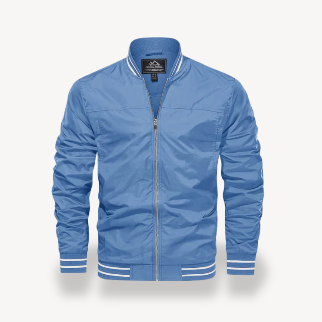 Men's Lightweight Bomber Jacket with Zip | Loravelle