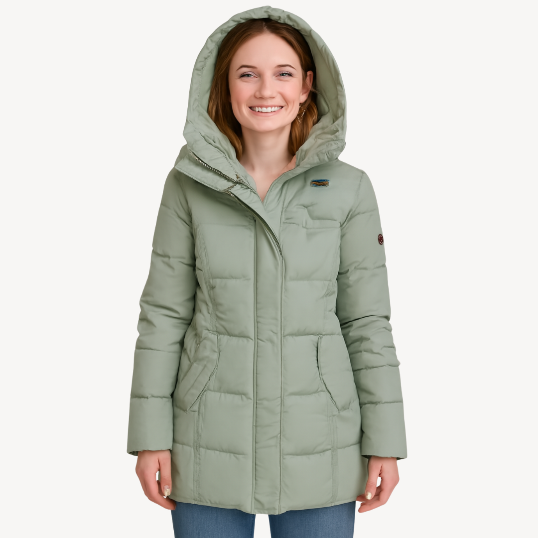 Fleece Lined Puffer Coat for Women | Loravelle