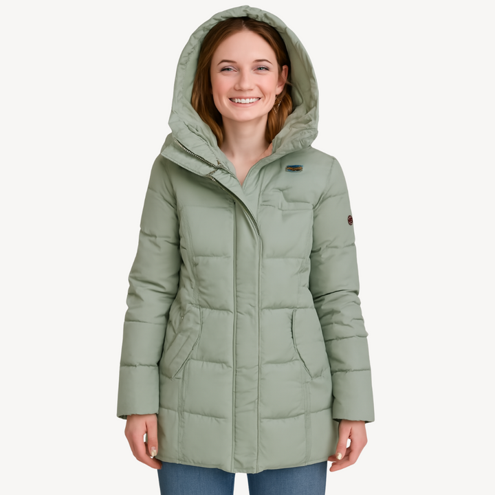 Fleece Lined Puffer Coat for Women | Loravelle