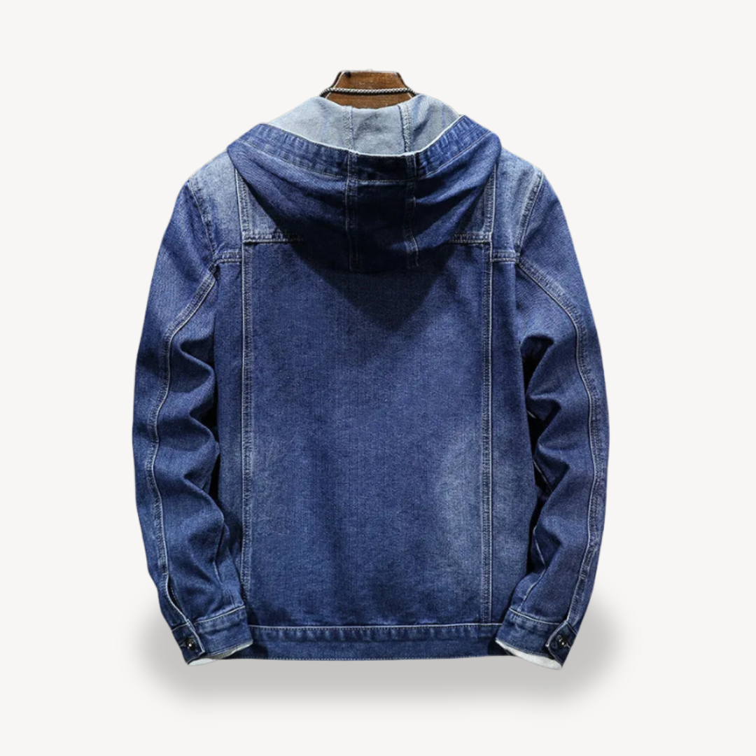 Denim Hoodie Jacket for Men | Loravelle