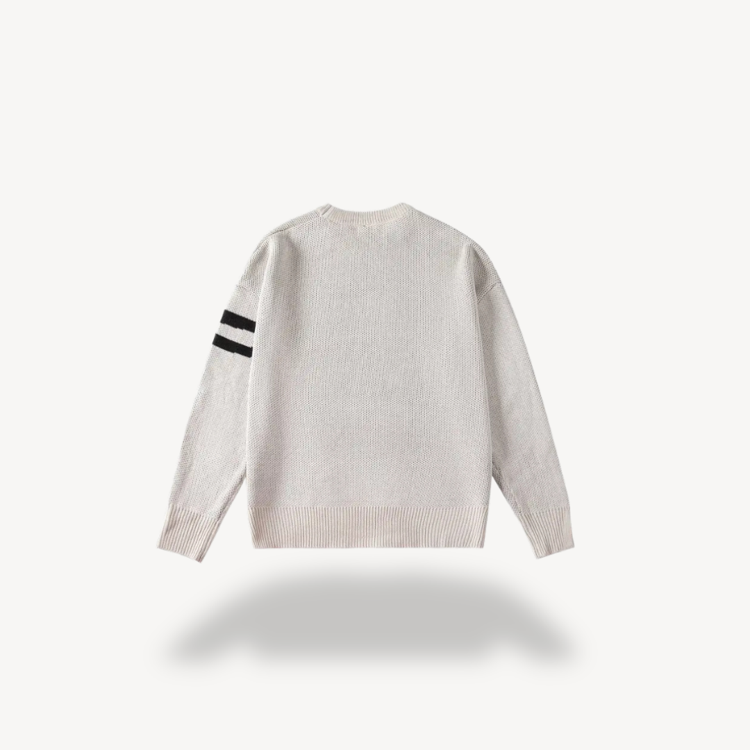 Men's Graffiti Print Knit Sweater | Loravelle