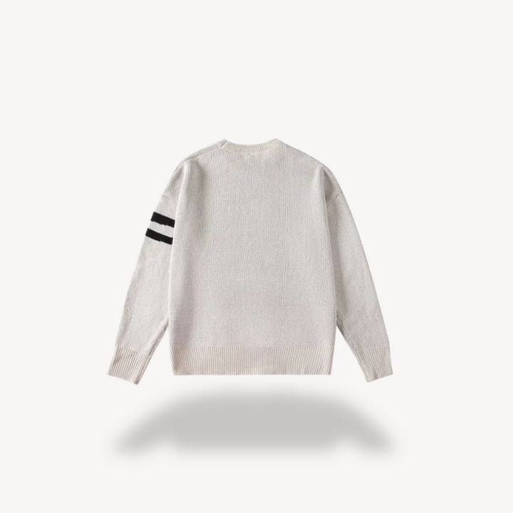 Men's Graffiti Print Knit Sweater | Loravelle
