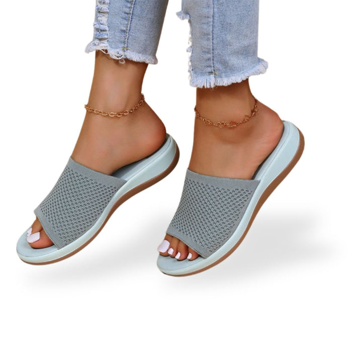 Knit Wedge Orthopedic Slip-on Sandals Women | Loravelle