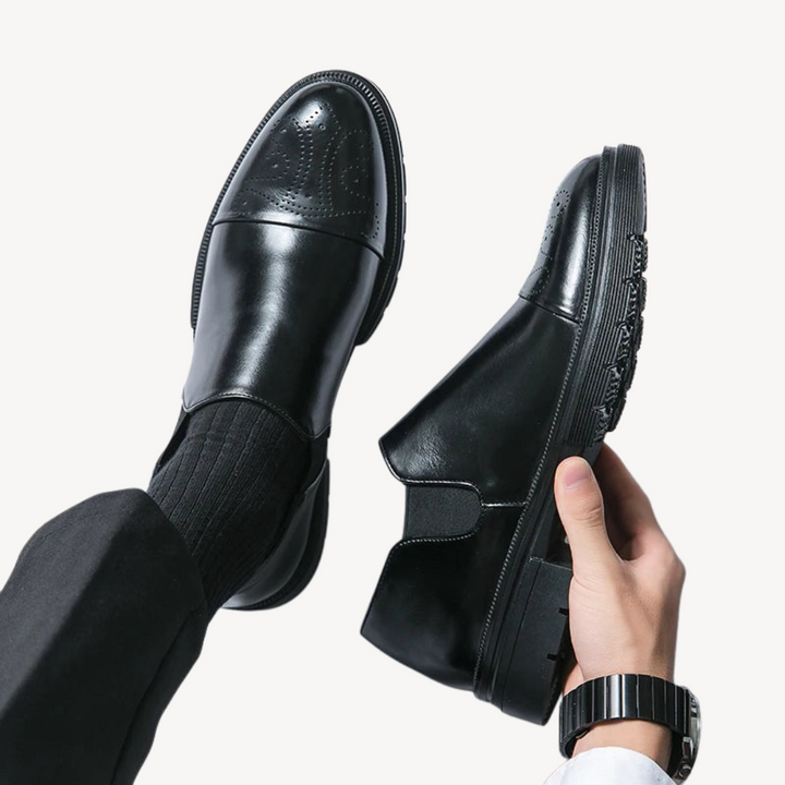 Men's Orthopedic Brogue Oxford Dress Shoes | Loravelle