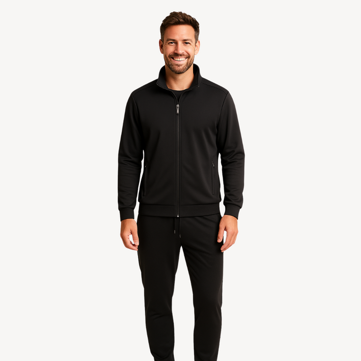 Men’s Cotton Zipper Tracksuit Set | Loravelle