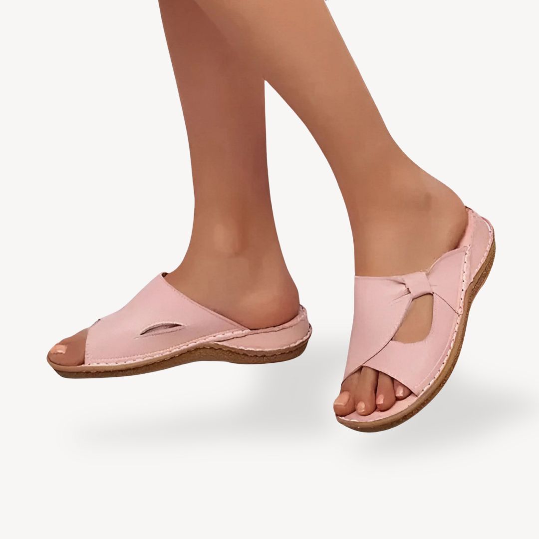 Orthopedic Cut-Out Sandals PU Women | Loravelle