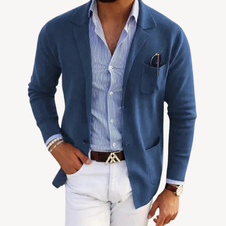 Men's Lightweight Cotton Blazer Jacket | Loravelle