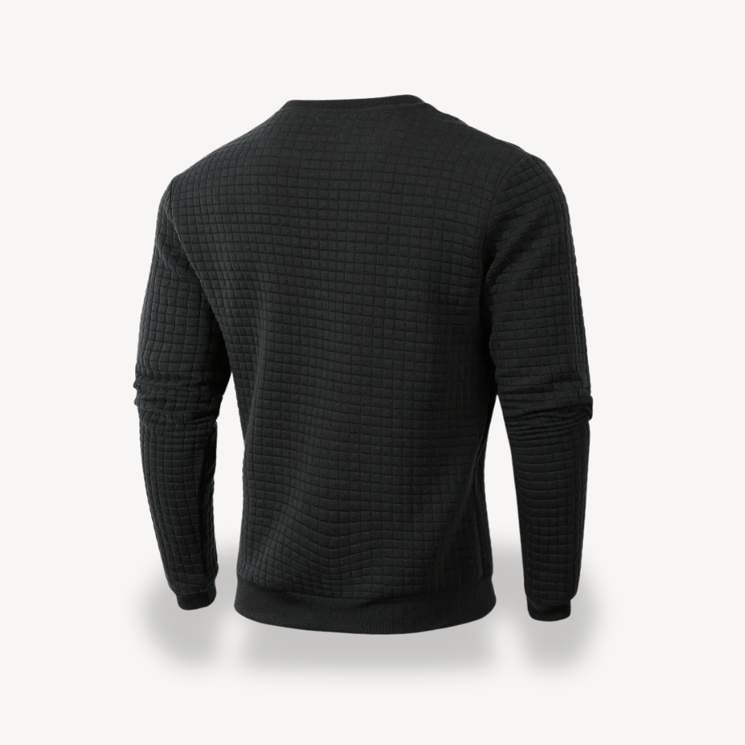 Men's Textured Knit Sweatshirt | Loravelle