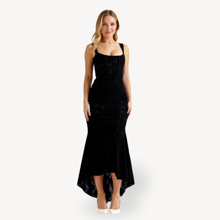 Women's Corset Bustier Fishtail Maxi Dress | Loravelle