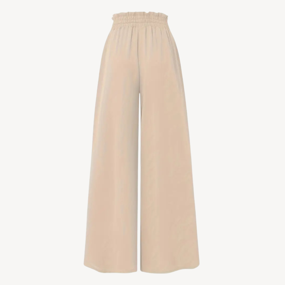 Wide-Legged Drawstring Trousers | Loravelle