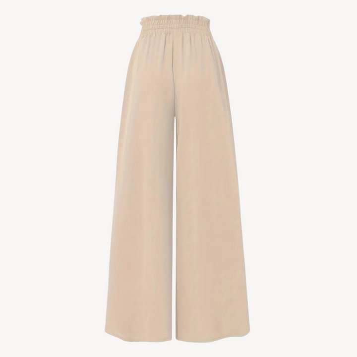 Wide-Legged Drawstring Trousers | Loravelle
