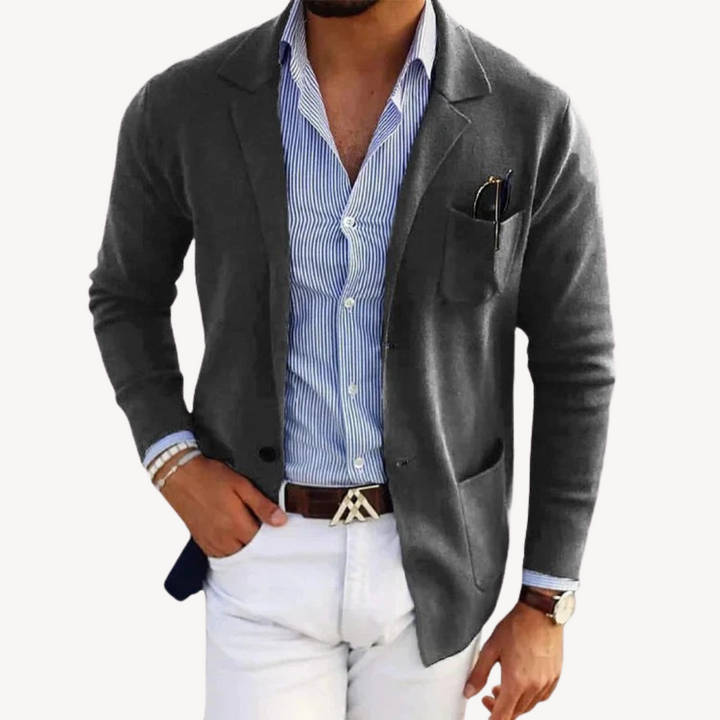 Men’s Casual Blazer Cotton Blend Slim Fit | Loravelle