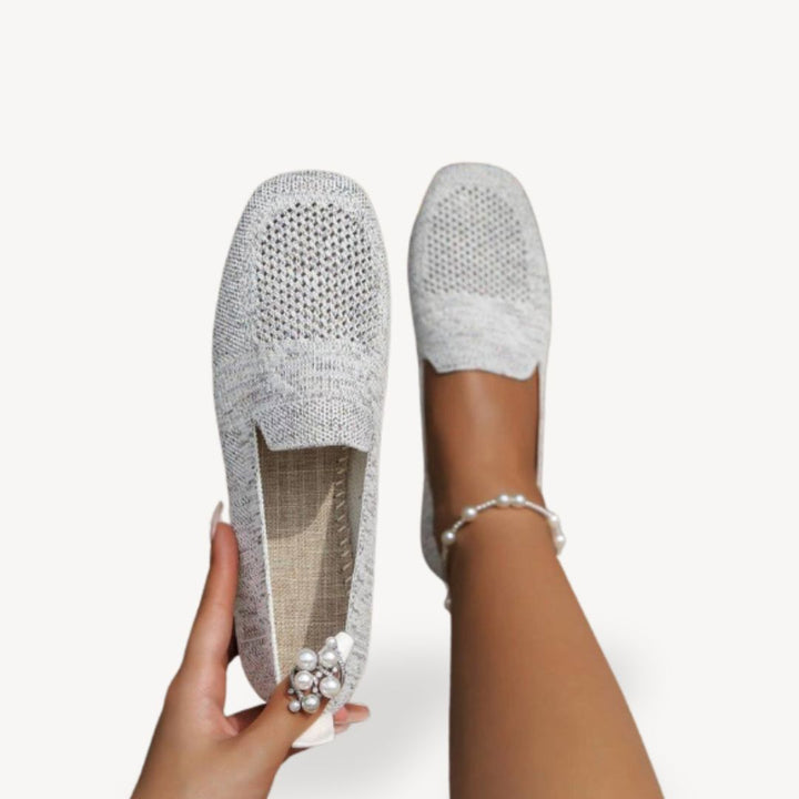 Women's Knitted Orthopedic Slip On Loafers | Loravelle