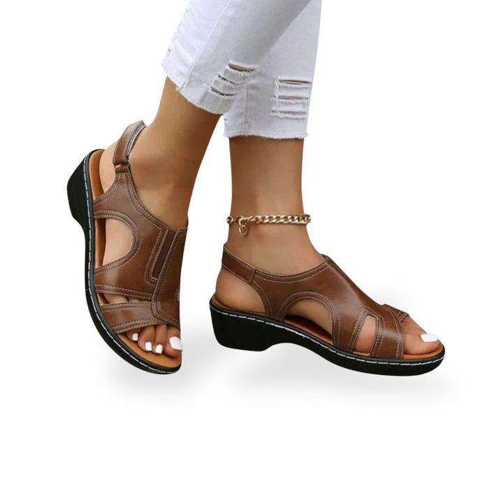 Leather Orthopedic Sandals Women | Loravelle