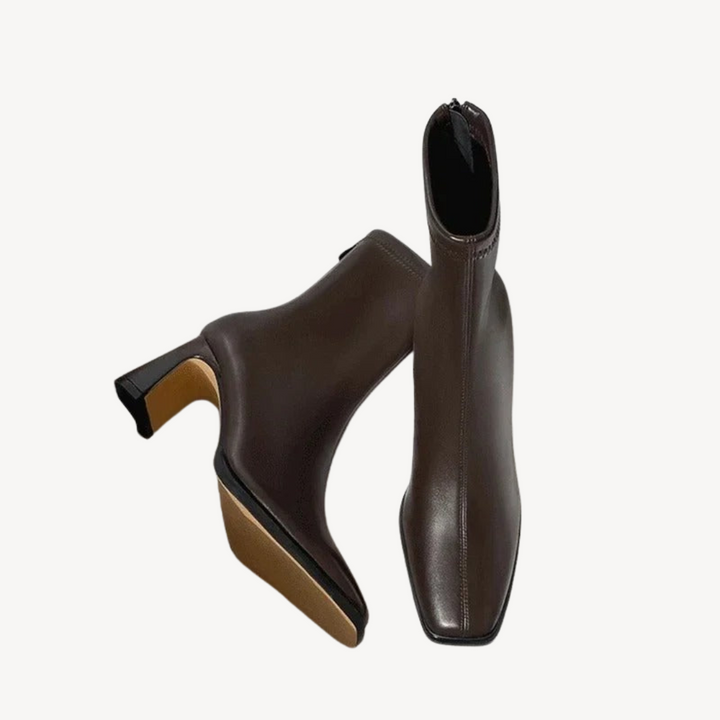 Orthopedic Square Toe Ankle Boots | Loravelle
