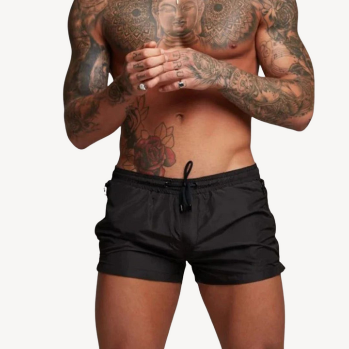 Men's Quick Dry Nylon Swim Shorts with Drawstring | Loravelle