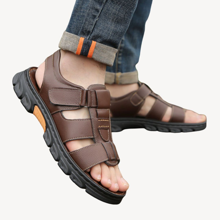 Men's Leather Orthopedic Sandals | Loravelle