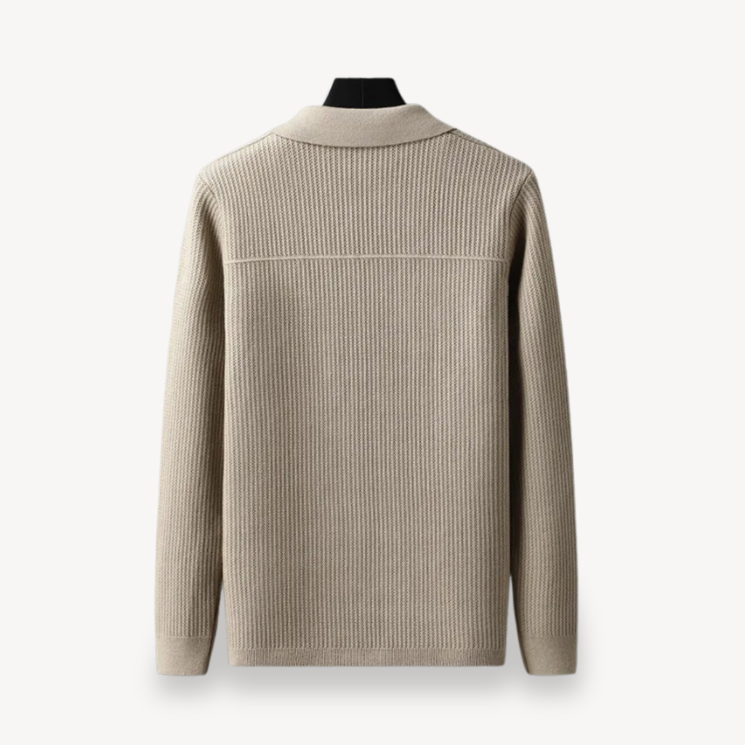 Ribbed Knit Cardigan for Men | Loravelle