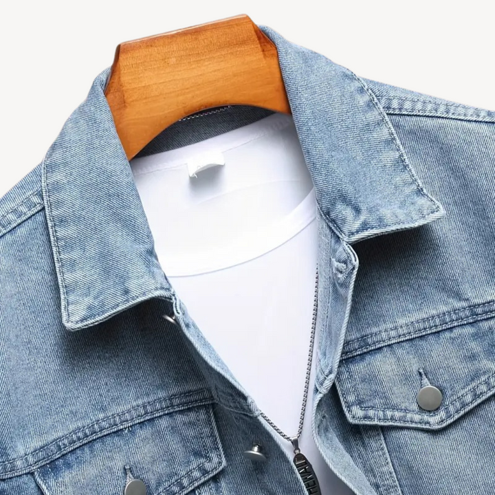 Light Blue Denim Jacket for Men | Loravelle