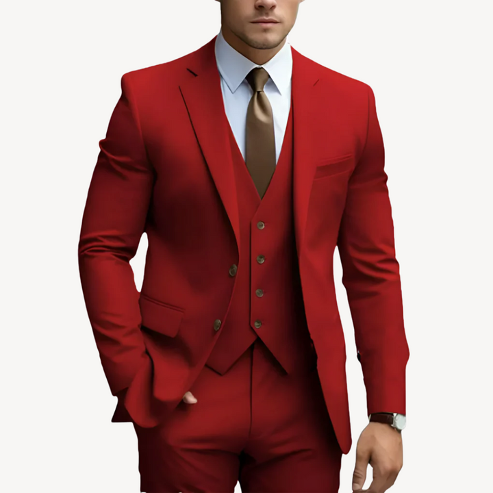 Men's Wool Blend 3-Piece Suit | Loravelle