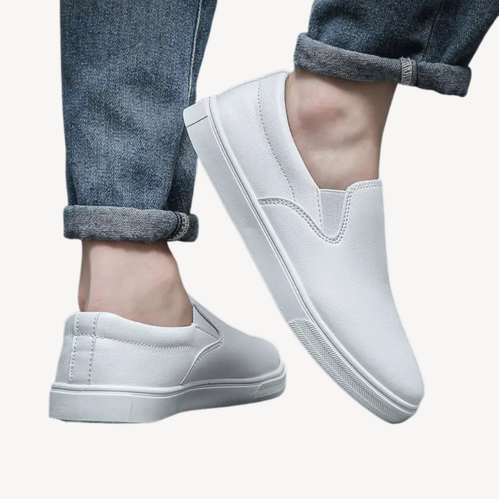 Men's Orthopedic Faux Leather Slip-On Dress Shoes | Loravelle