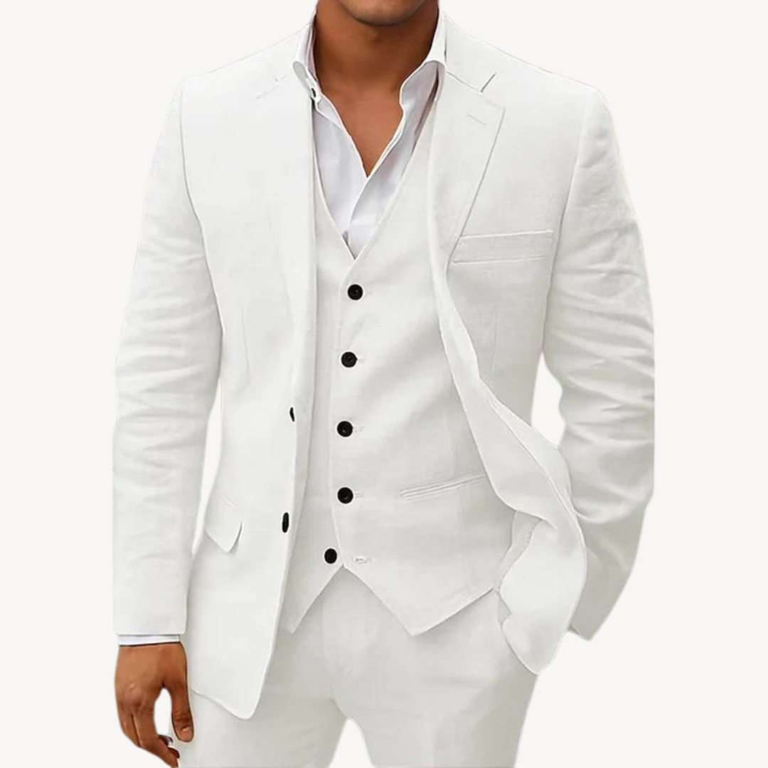 Men’s 3-Piece Linen Suit | Loravelle