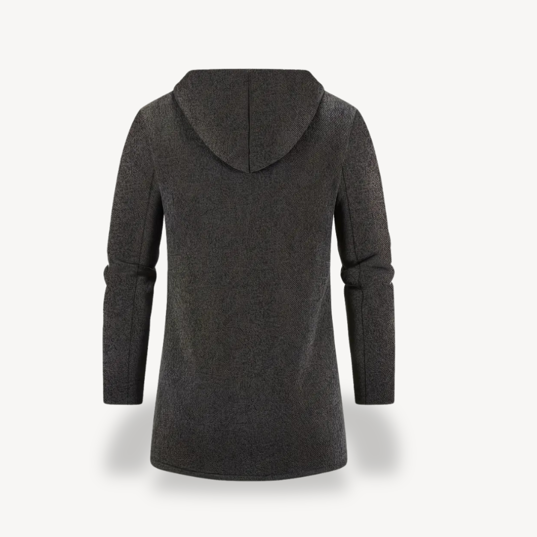 Fleece Hooded Cardigan Jacket Men | Loravelle