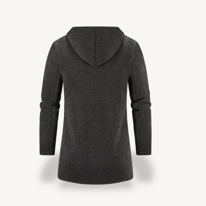 Fleece Hooded Cardigan Jacket Men | Loravelle