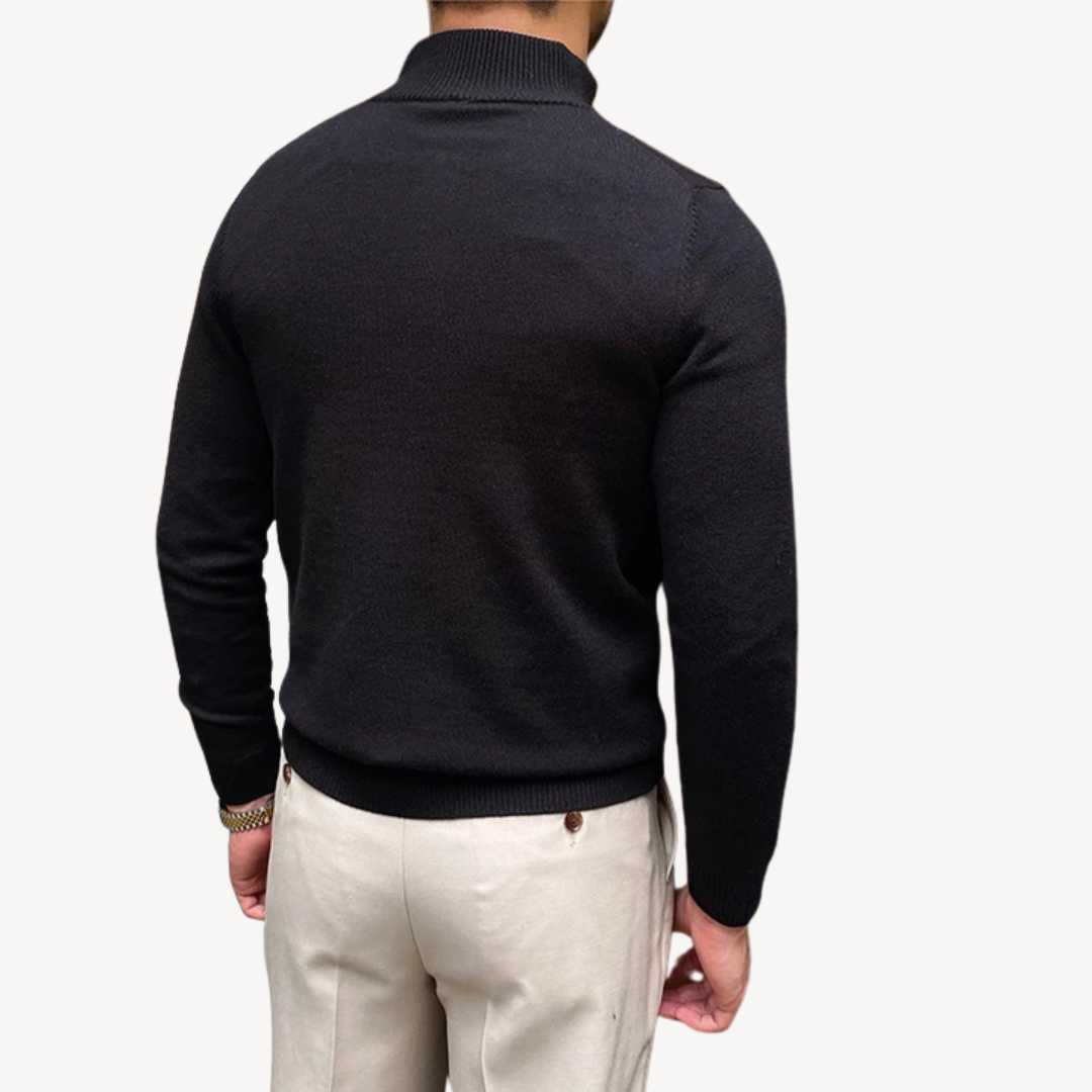 Men's Quarter Zip Sweater | Loravelle