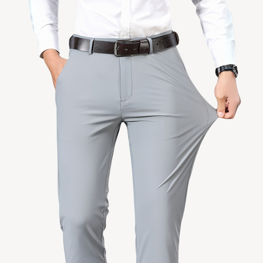 Men's Stretch Tapered Fit Dress Pants | Loravelle
