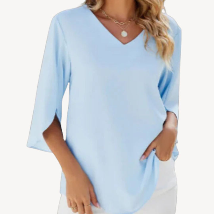 V-Neck Dolman Sleeve Blouse Women | Loravelle